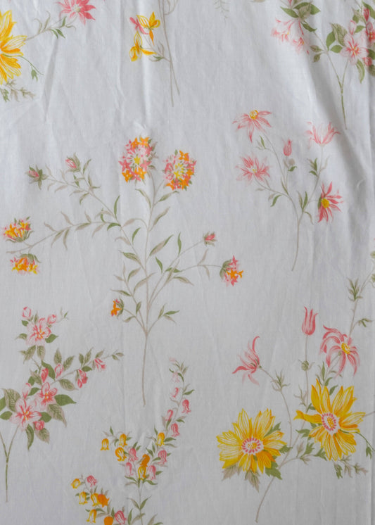 Gray Fabric - Country Wild Flowers