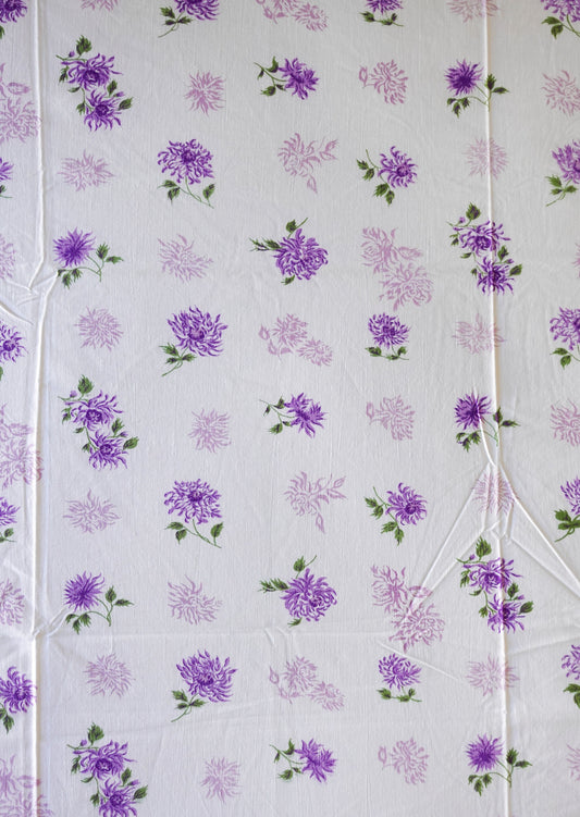 Light Gray Fabric - Vintage Purple and Pink Wishes