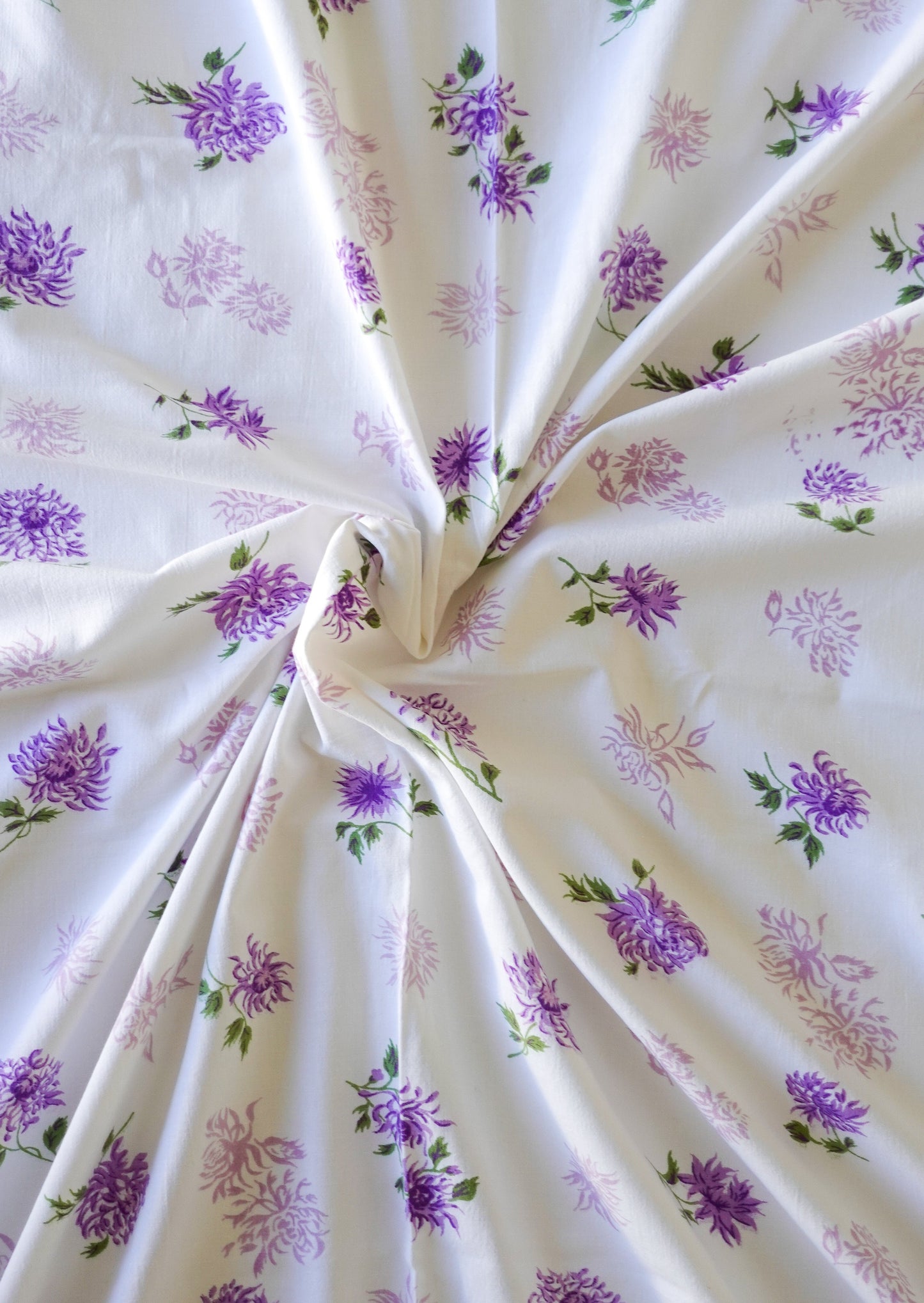 Gray Fabric - Vintage Purple and Pink Wishes