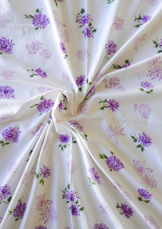 Gray Fabric - Vintage Purple and Pink Wishes