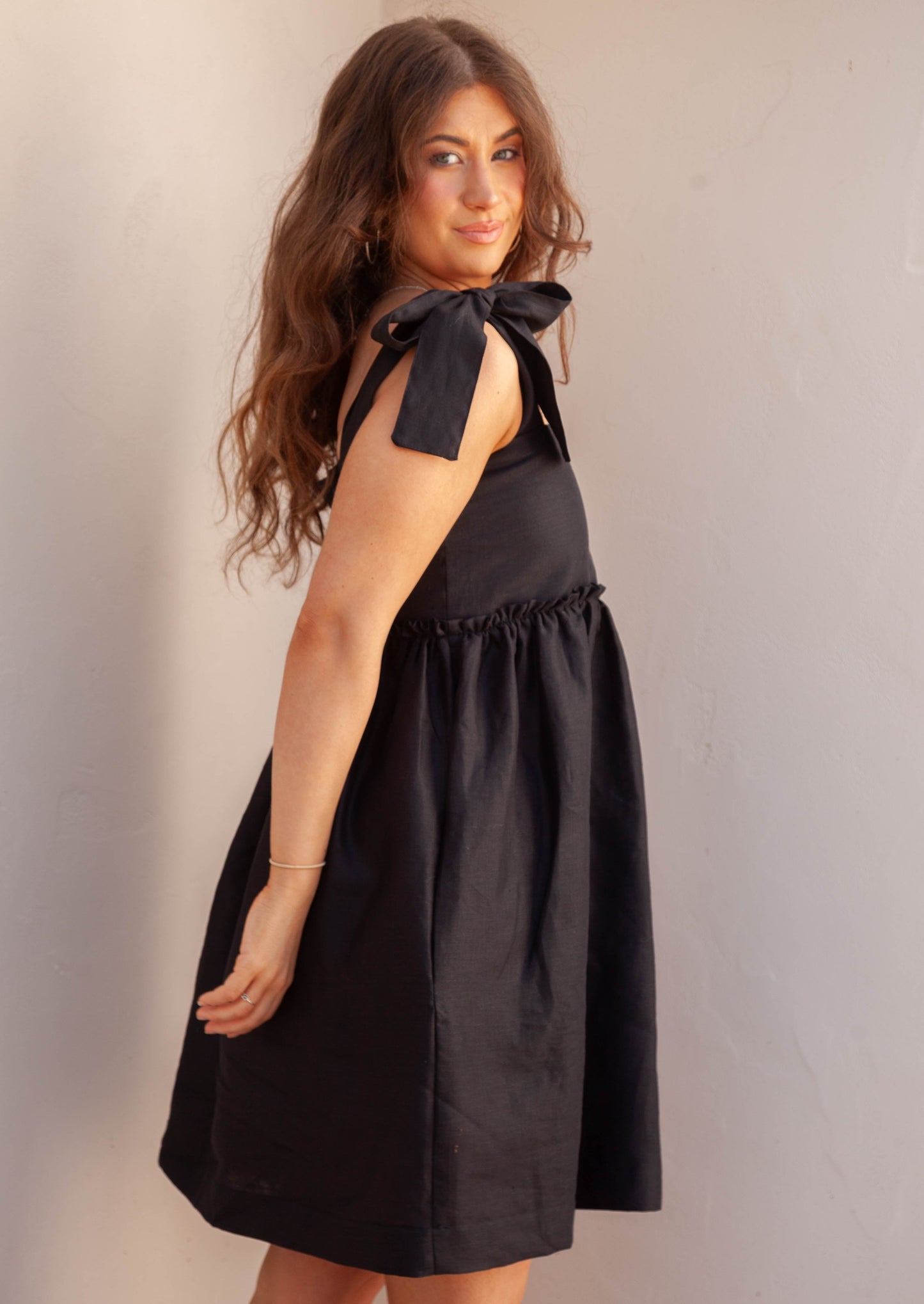 Dark Gray Grace Dress - Black