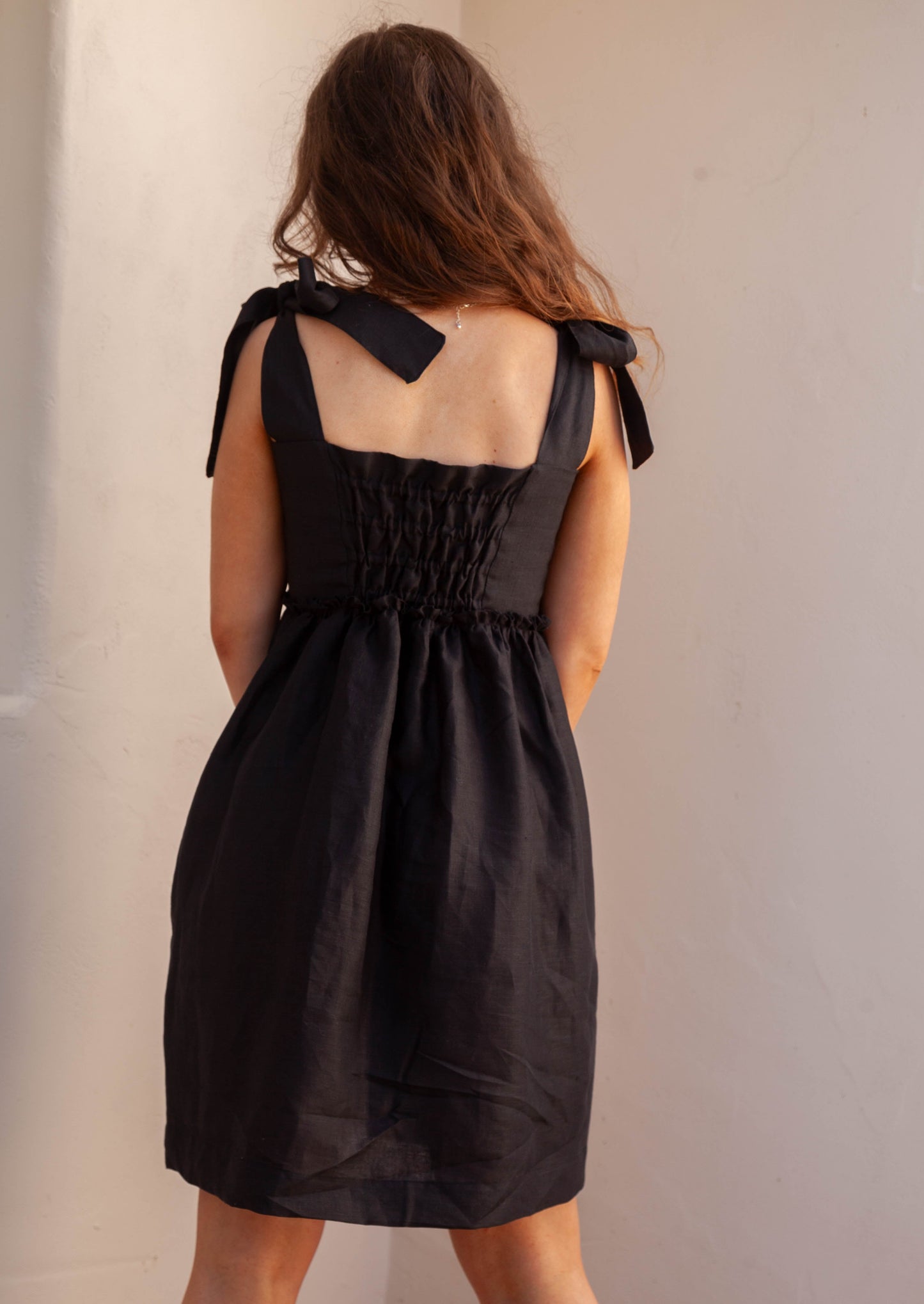 Dark Gray Grace Dress - Black