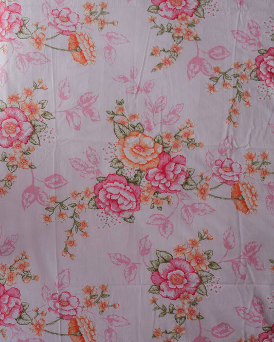 Rosy Brown Fabric - Vintage Paradise Roses